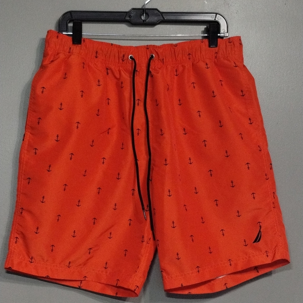 Nautica Men's Orange Swim Shorts